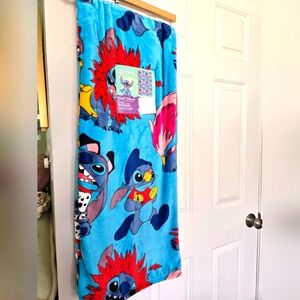 Disney Stitch Plush Blanket Dressed As Orher Disney Characters L, Gus Sebastian